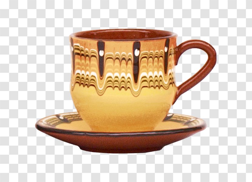 Coffee Cup Saucer Teacup Ceramic - Dinnerware Set Transparent PNG