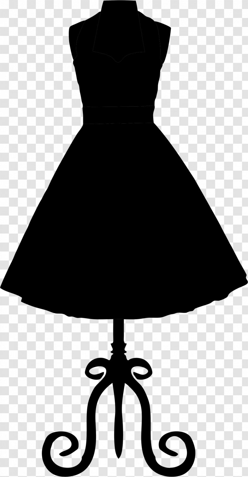 Vintage Clothing Dress Retro Style Clip Art - Sleeve - Little Black Transparent PNG