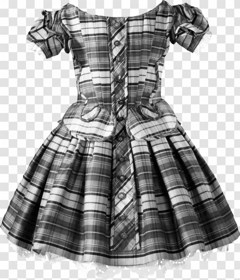 Tartan Cocktail Dress Shoulder Full Plaid Transparent PNG