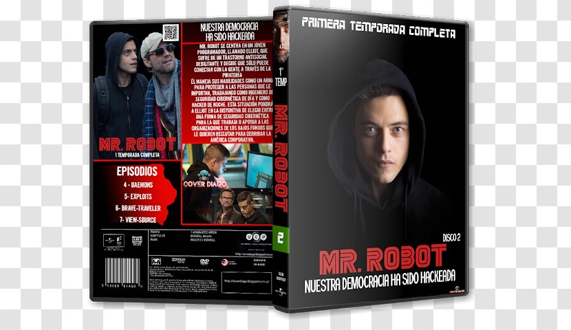 Elliot Alderson Film I, Robot Mr. - Poster - Season 1 RobotSeason 2Mr.robot Transparent PNG