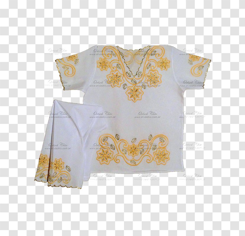 Blouse T-shirt Shoulder Sleeve - Yellow Transparent PNG