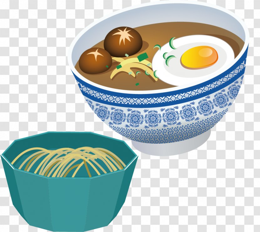 Bowl Dish Soup Noodle Egg - Mixing - Broth Button Transparent PNG