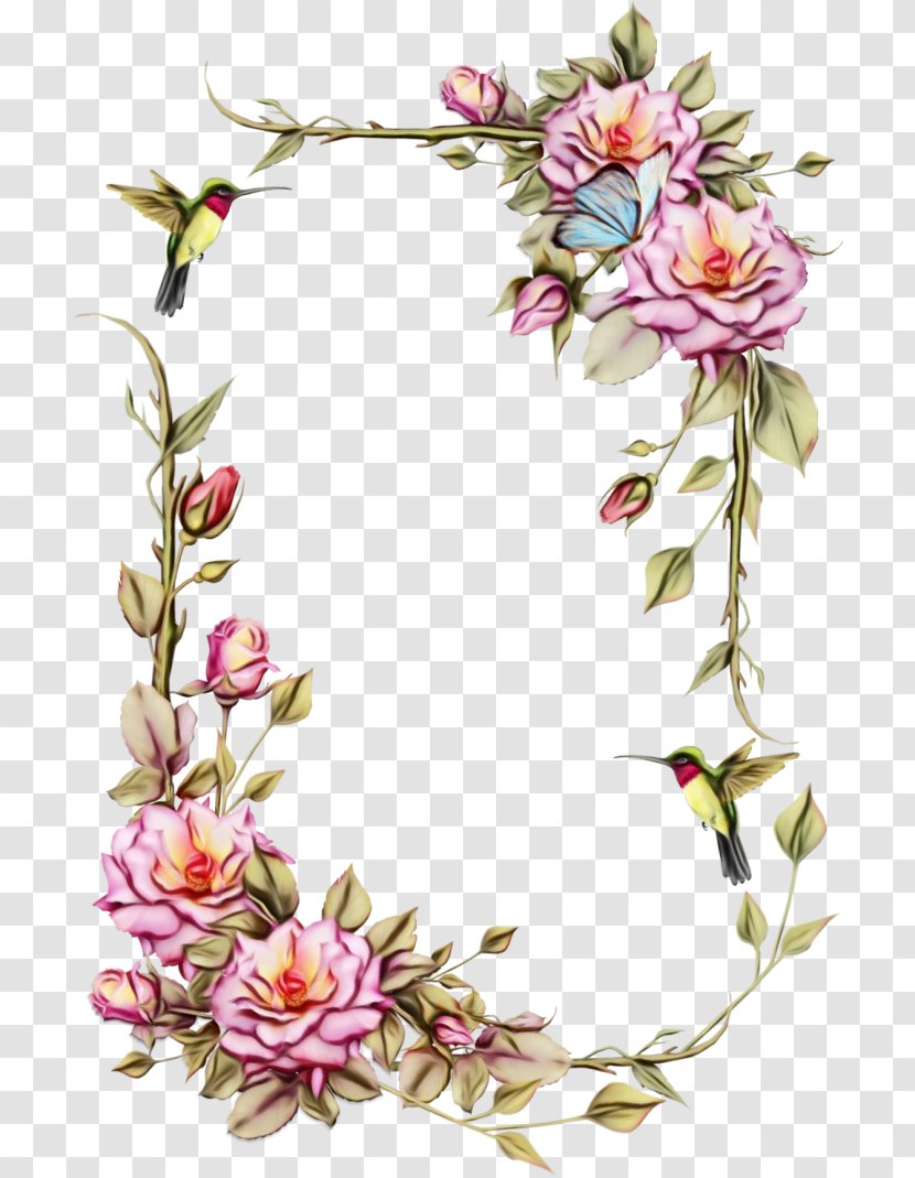 Flower Art Watercolor - Prickly Rose Cut Flowers Transparent PNG