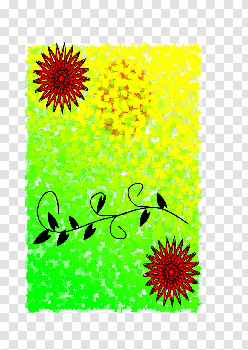 School Image Illustration - Flowering Plant - Opens Transparent PNG