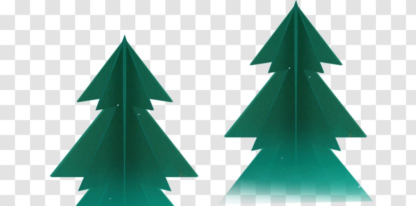Green Christmas Tree - Designer Transparent PNG
