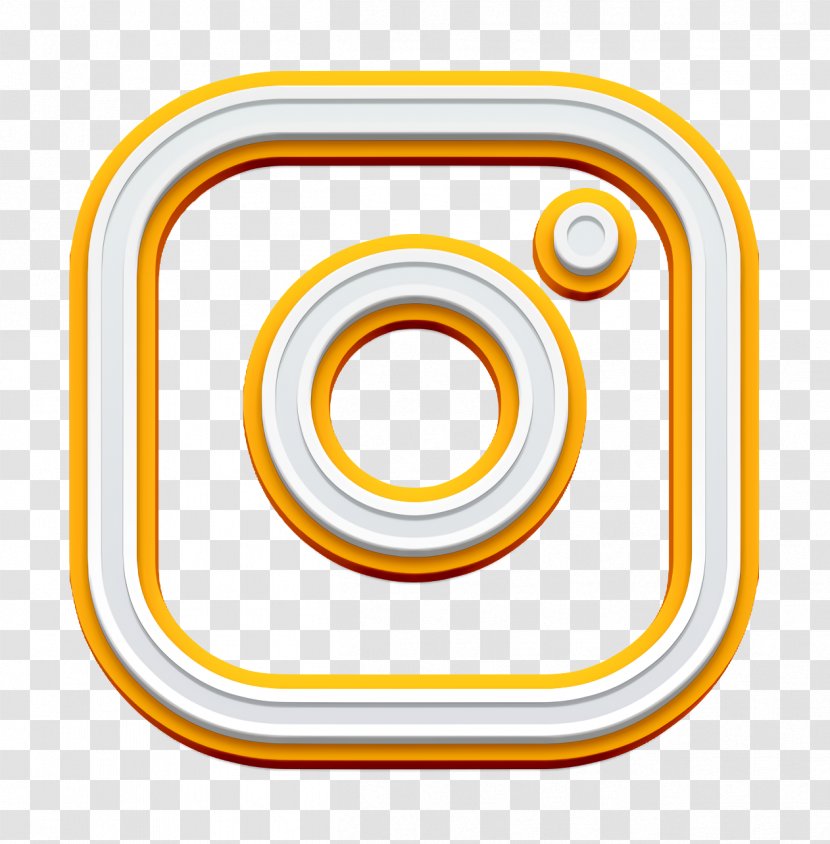 Instagram Icon - Yellow Transparent PNG