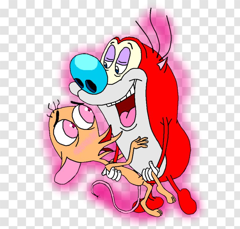 Stimpson J. Cat Cartoon Fan Art - Flower - Ren And Stimpy Transparent PNG