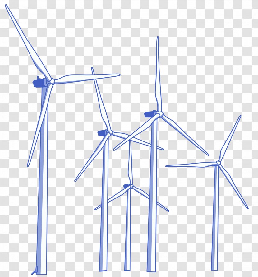 Wind Farm Turbine Clip Art - Gas - Winds Transparent PNG