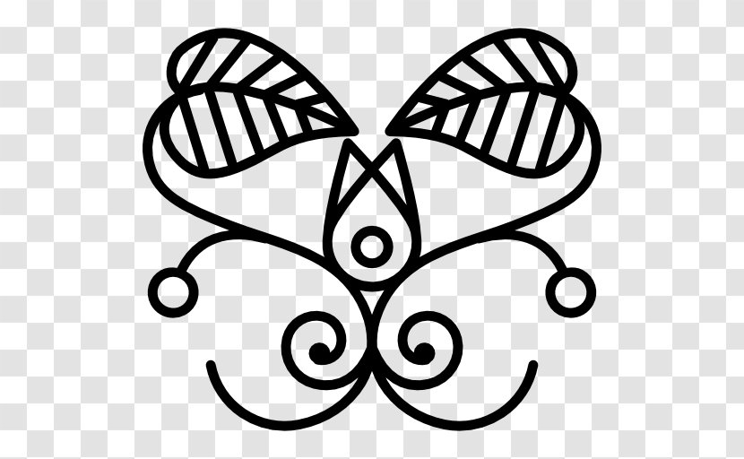 Symmetry Floral Design Ornament - Butterfly Transparent PNG