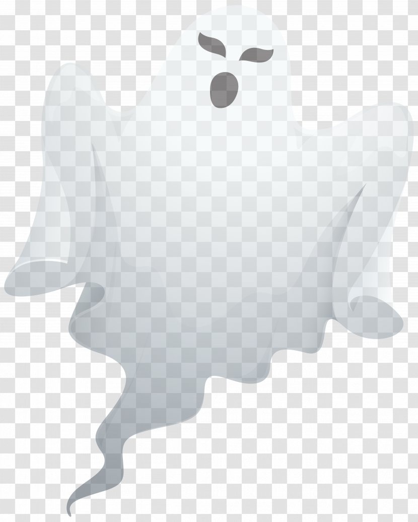 Paper Ghost Clip Art - Cartoon White Robe Monster Transparent PNG