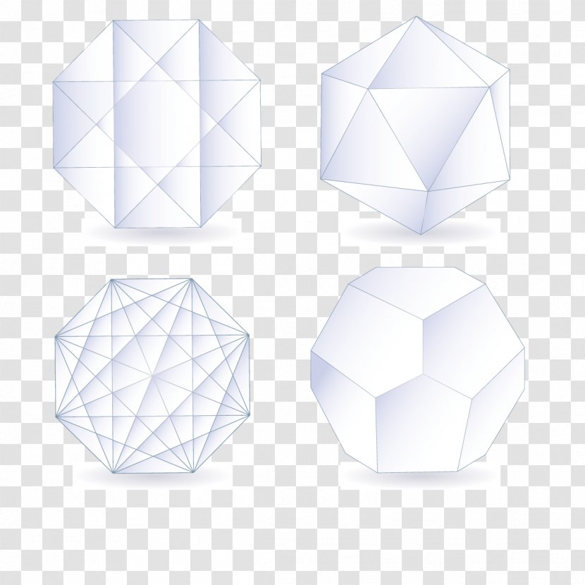 Symmetry Pattern - Vector Multi-angular Cube Transparent PNG