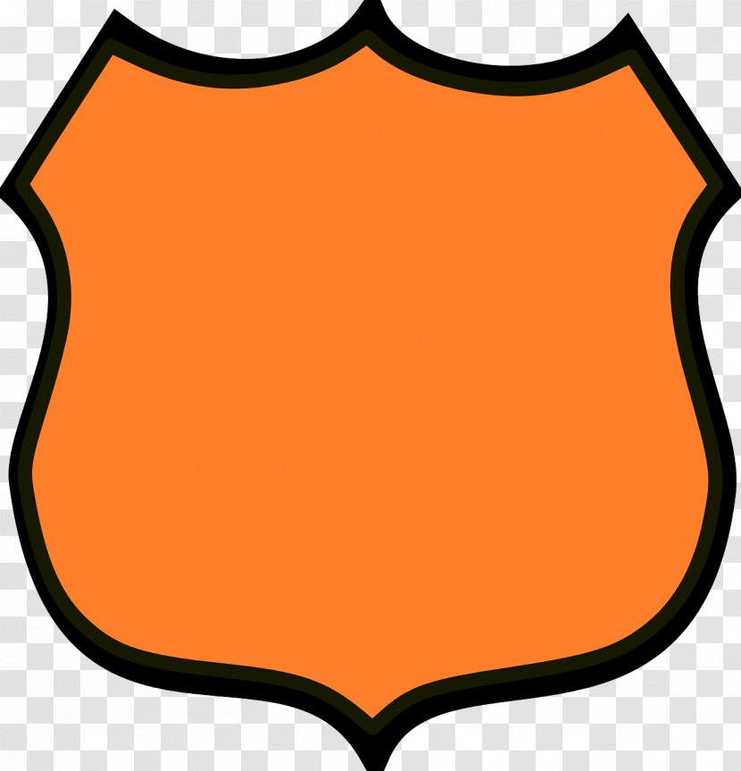 Police Officer Badge Car Clip Art - Orange - Sheriff Transparent PNG