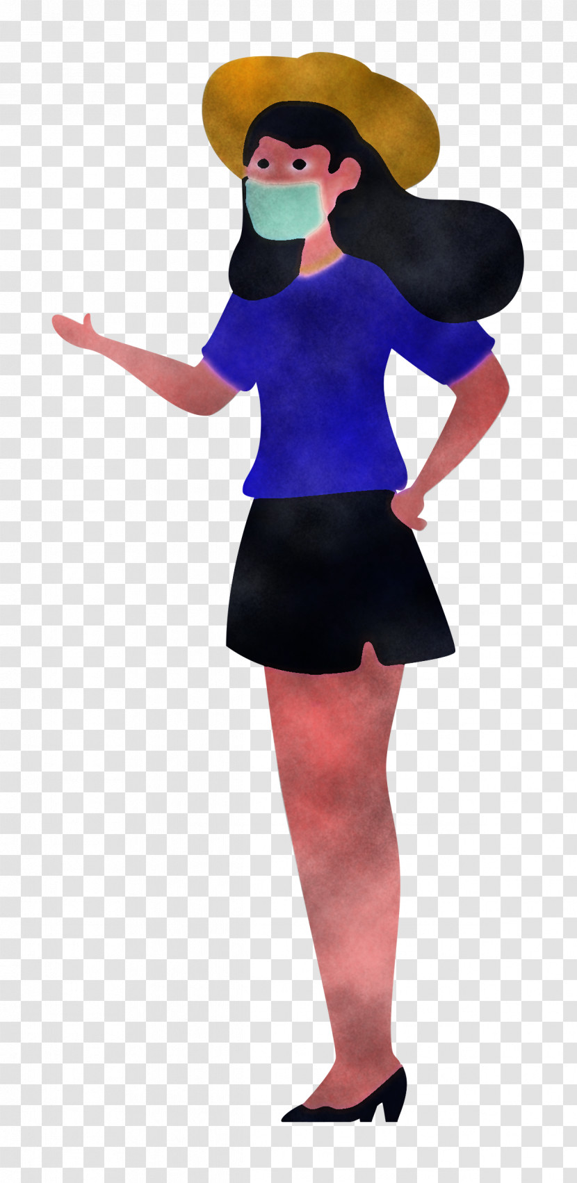 Girl With Mask Girl Mask Transparent PNG