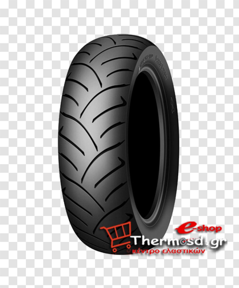 Scooter Motorcycle Tires Dunlop Tyres - Auto Part Transparent PNG