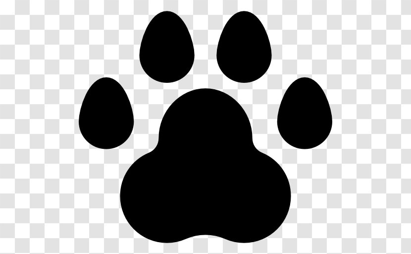 Dog Cat Paw Footprint - Black Transparent PNG