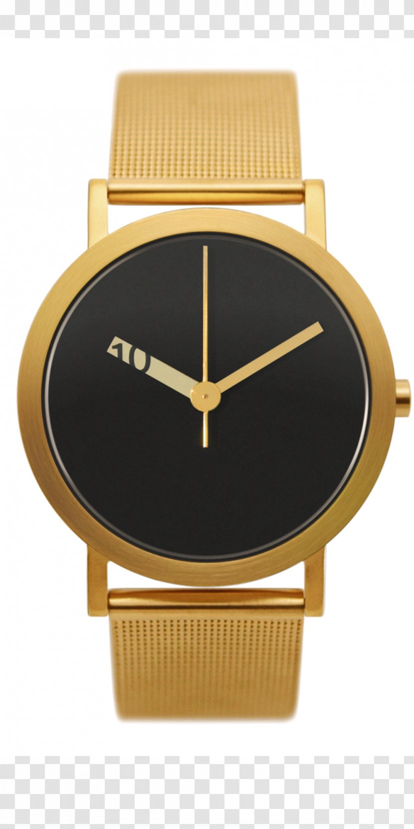 Watch Ion Plating Clock Metal Gold - Dial Transparent PNG