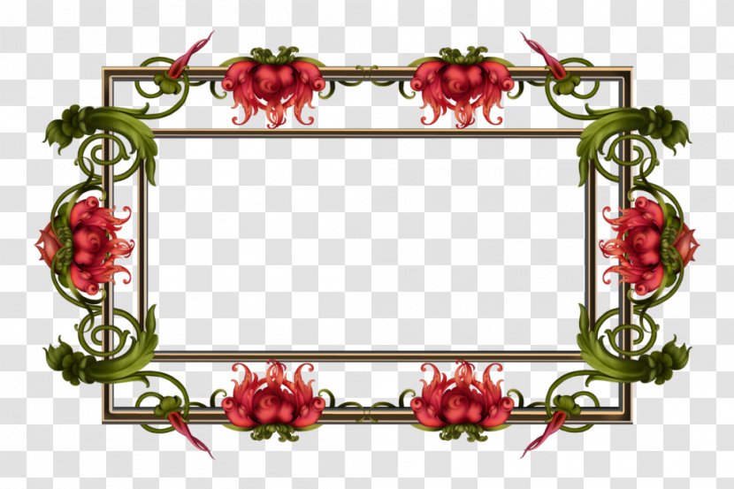 Borders And Frames Picture Clip Art - Decor - Garden Roses Transparent PNG