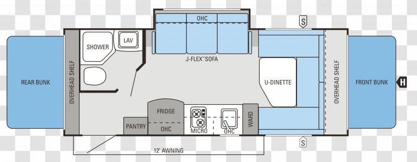 Floor Plan Caravan Jayco, Inc. Campervans - Jayco Inc - Curio Class Transparent PNG