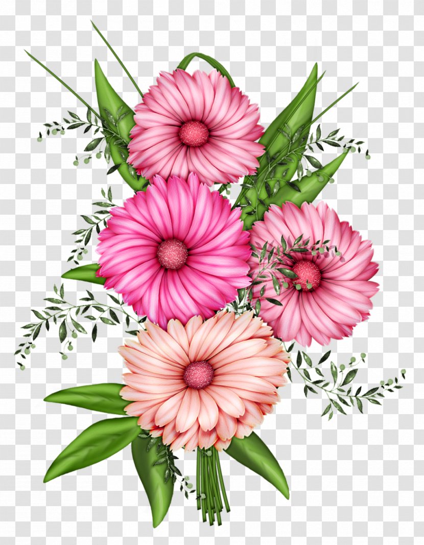 Pink Flowers Clip Art - Magenta - Watercolor Cute Transparent PNG