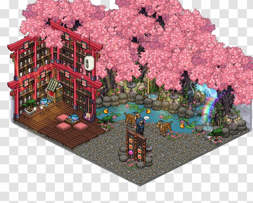 Habbo Japanese Garden Game Chashitsu - Plant - Japan Transparent PNG