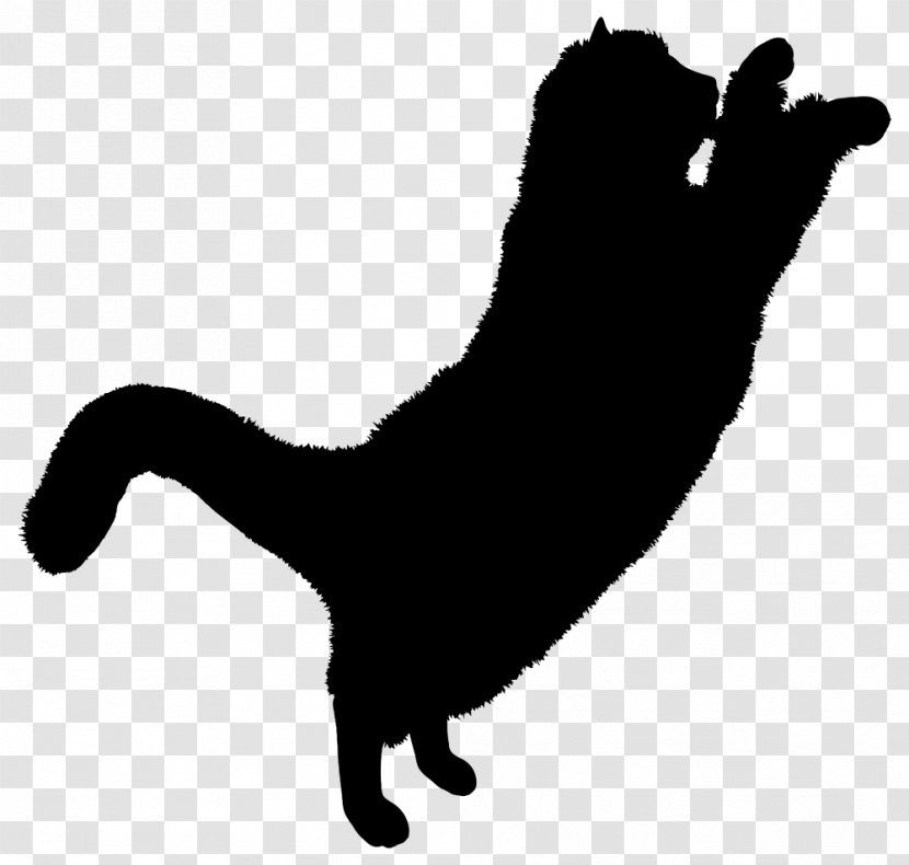 Kitten Silhouette Persian Cat Clip Art - Dog Like Mammal Transparent PNG