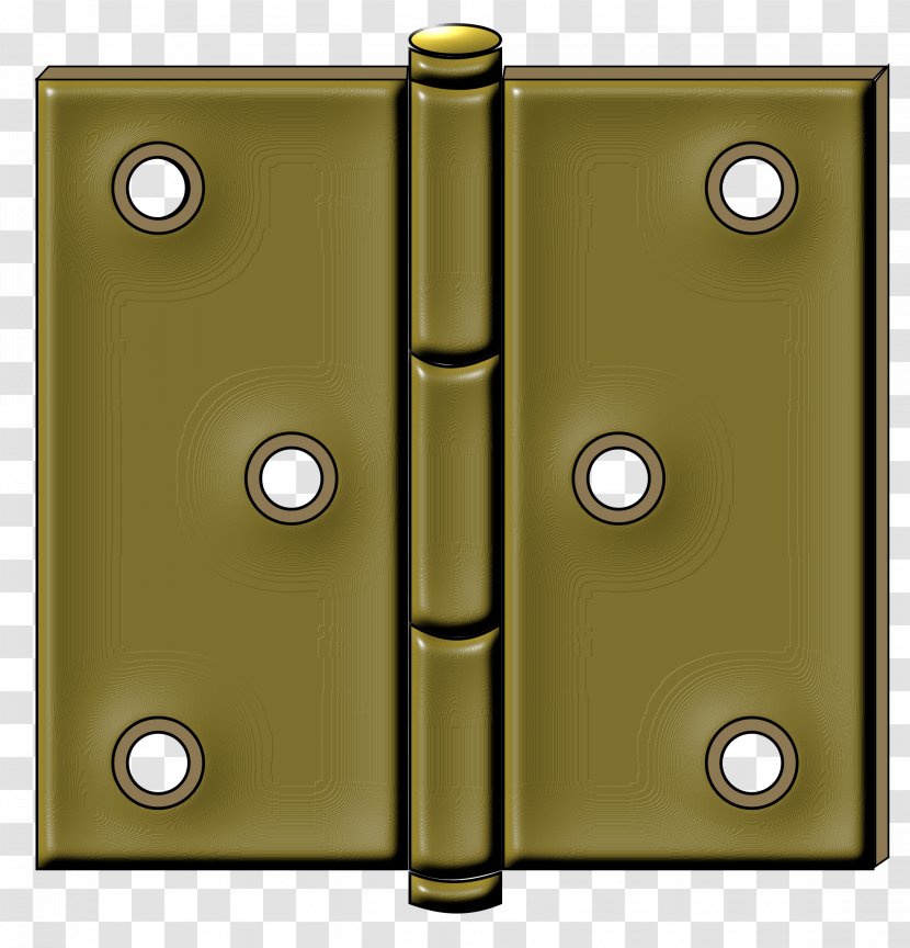 Door Brass Drawer Pull Clip Art - Hinge - Cliparts Transparent PNG