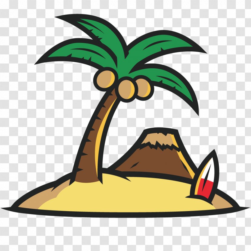 Coconut Tree Arecaceae - Cartoon - Vector Illustration Painting Transparent PNG