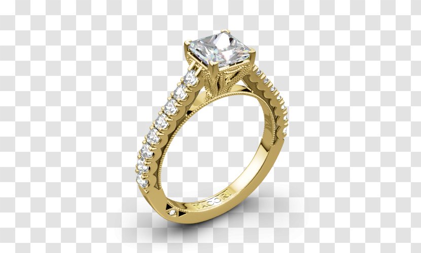 Wedding Ring Body Jewellery Platinum - Yellow Crescent Transparent PNG