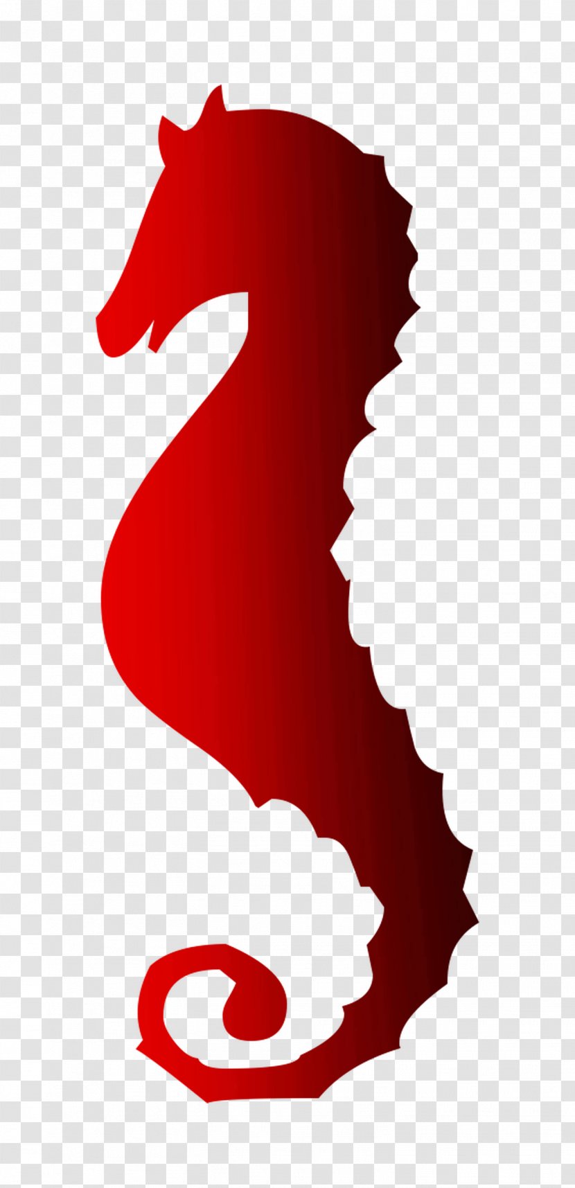Seahorse Clip Art Logo RED.M - Red - Redm Transparent PNG