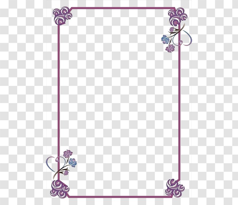 Motif Template - Red - Purple Photo Frame Transparent PNG