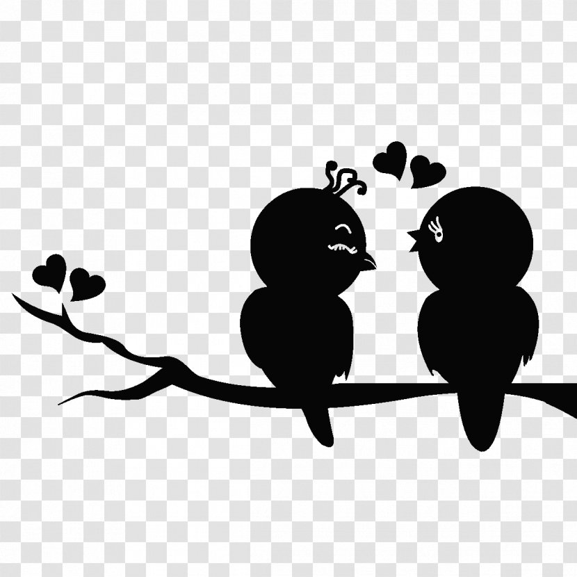 Bird Wall Decal Sticker - Adhesive - Amour Transparent PNG