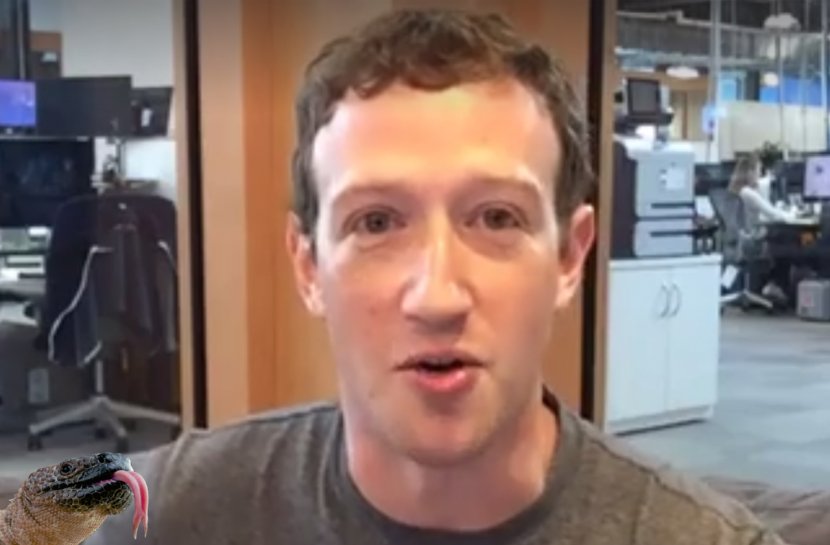 Mark Zuckerberg Facebook F8 Reptilians Illuminati - Immersive Video Transparent PNG