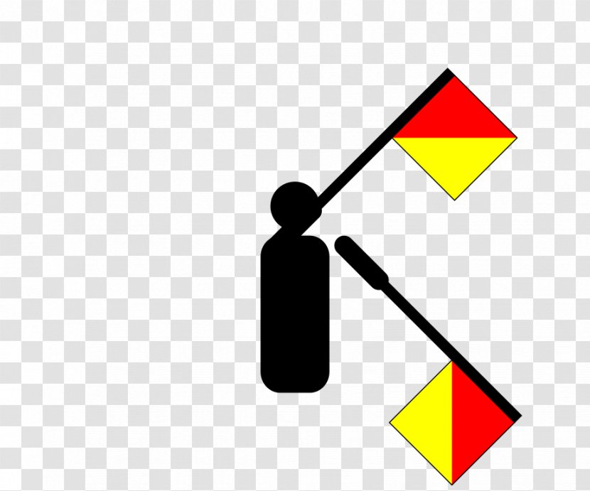 Flag Semaphore Peace Symbols Line - Area - Ray Transparent PNG