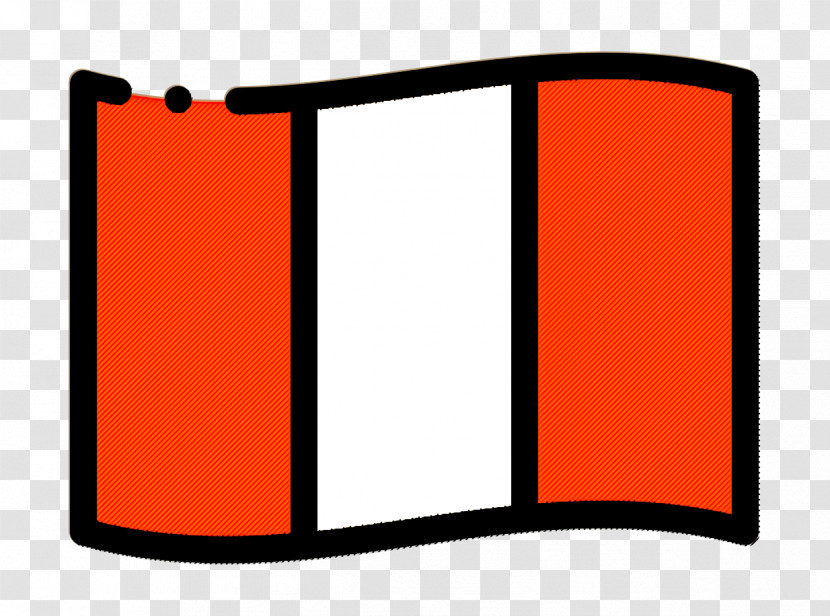 Flag Icon Peru Icon Transparent PNG