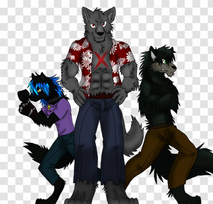 Werewolf Demon Cartoon Tail - Fictional Character Transparent PNG