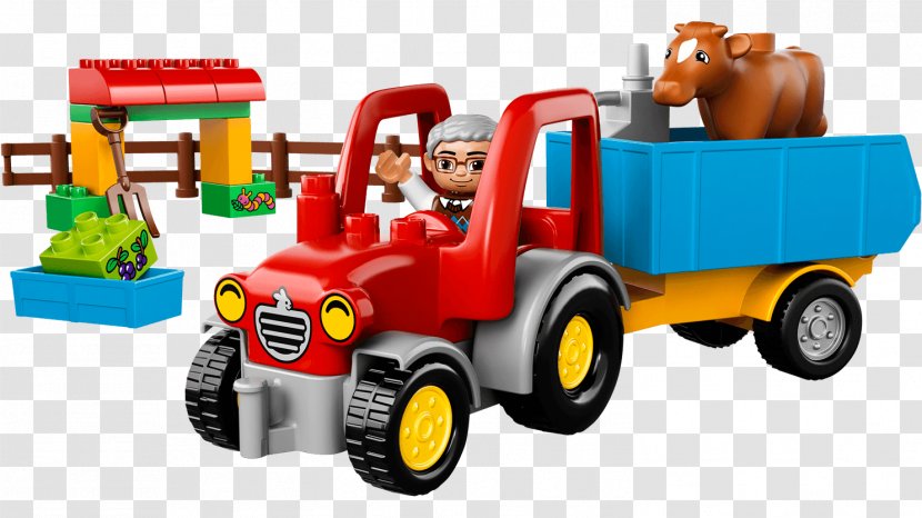 Lego Duplo Toy Minifigure Bricklink - Plastic - Tractor Transparent PNG
