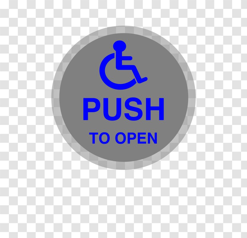 Disability Accessibility Button Logo Clip Art - Wheelchair Transparent PNG