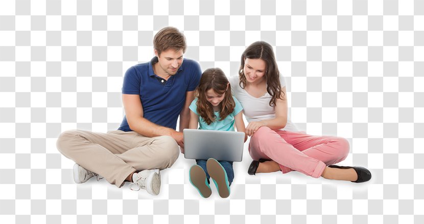 Internet Security Laptop Family Computer - Cartoon - Sitting Couple Transparent PNG