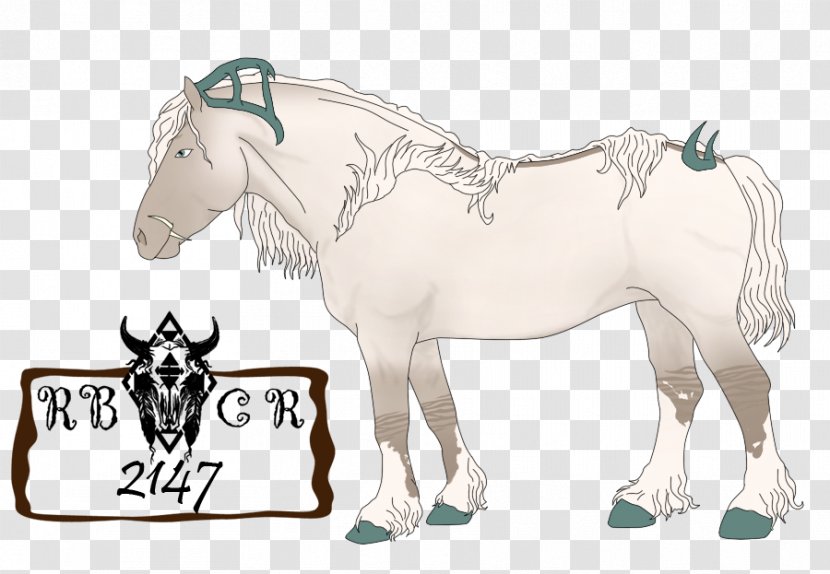 Mustang Stallion Halter Pack Animal - Art - Tres Leches Transparent PNG