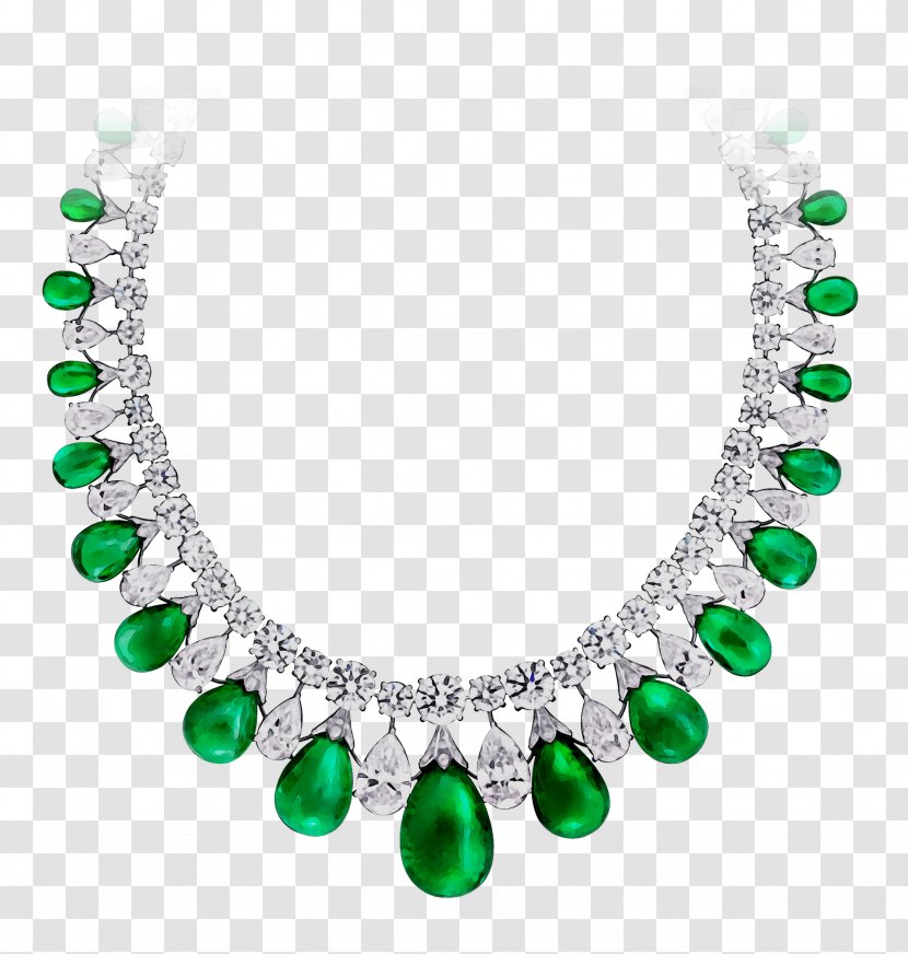 Earring Graff Necklace Jewellery Emerald - Body Jewelry - Gemstone Transparent PNG