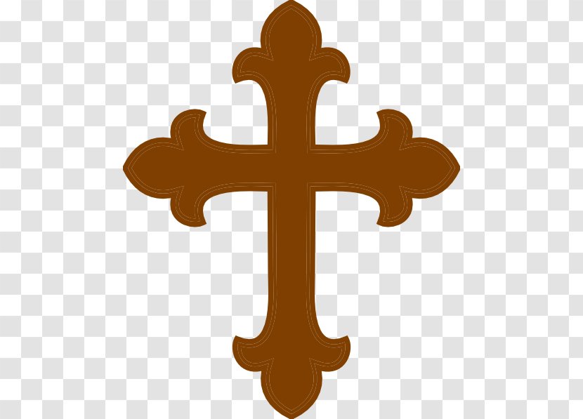Sign Of The Cross Brown Clip Art - Crucifix - Cliparts Transparent PNG