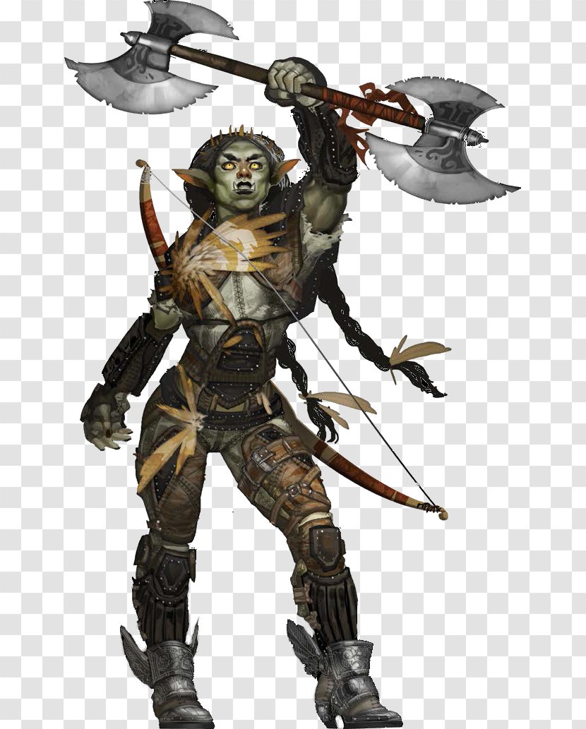 Dungeons & Dragons D20 System Pathfinder Roleplaying Game Half-orc - Halforc - Half Dragon Female Transparent PNG