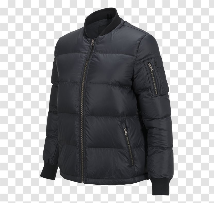 Flight Jacket Nike Clothing Leather - Fashion Transparent PNG