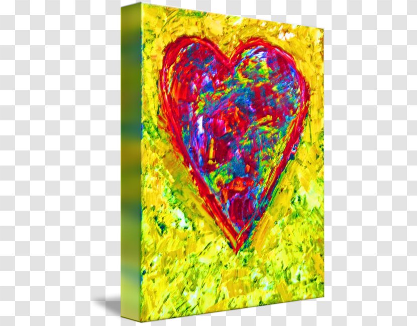 Painting Gallery Wrap Acrylic Paint Canvas Modern Art - Kind Hearted Transparent PNG