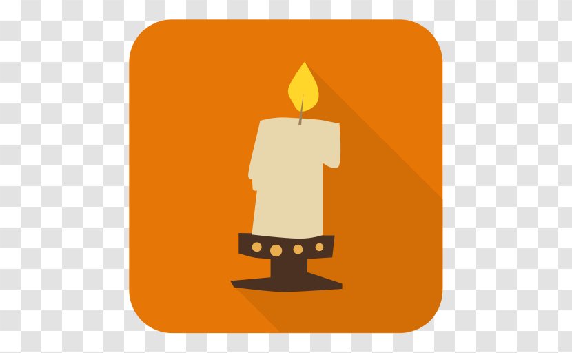 Light Candle Clip Art - Orange Transparent PNG