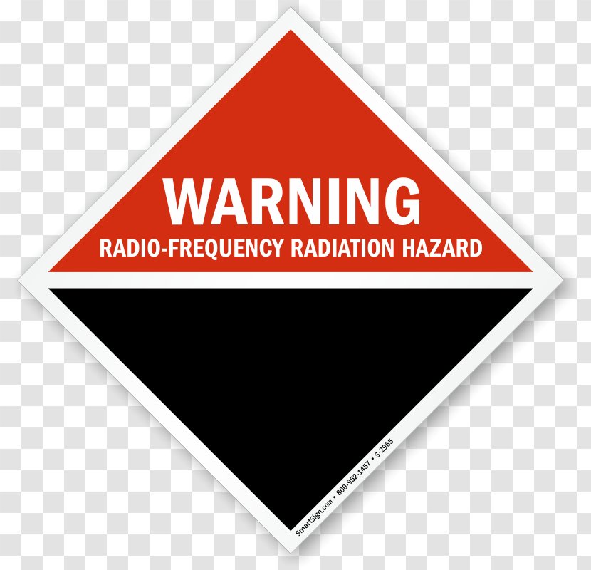 Hazard Symbol Radio Frequency Warning Sign - Safety - Radiation Area Cordon Transparent PNG