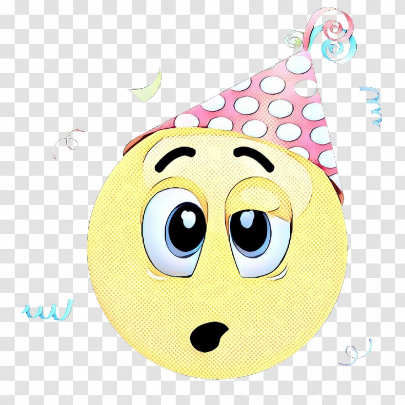 Party Emoji Face - Heart - Nose Yellow Transparent PNG
