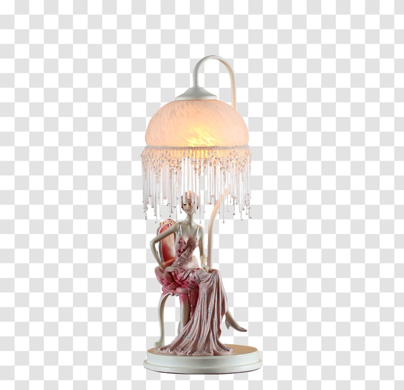 Table Lighting Light Fixture Bedroom - Living Room - Continental Romantic Wedding Goddess Transparent PNG