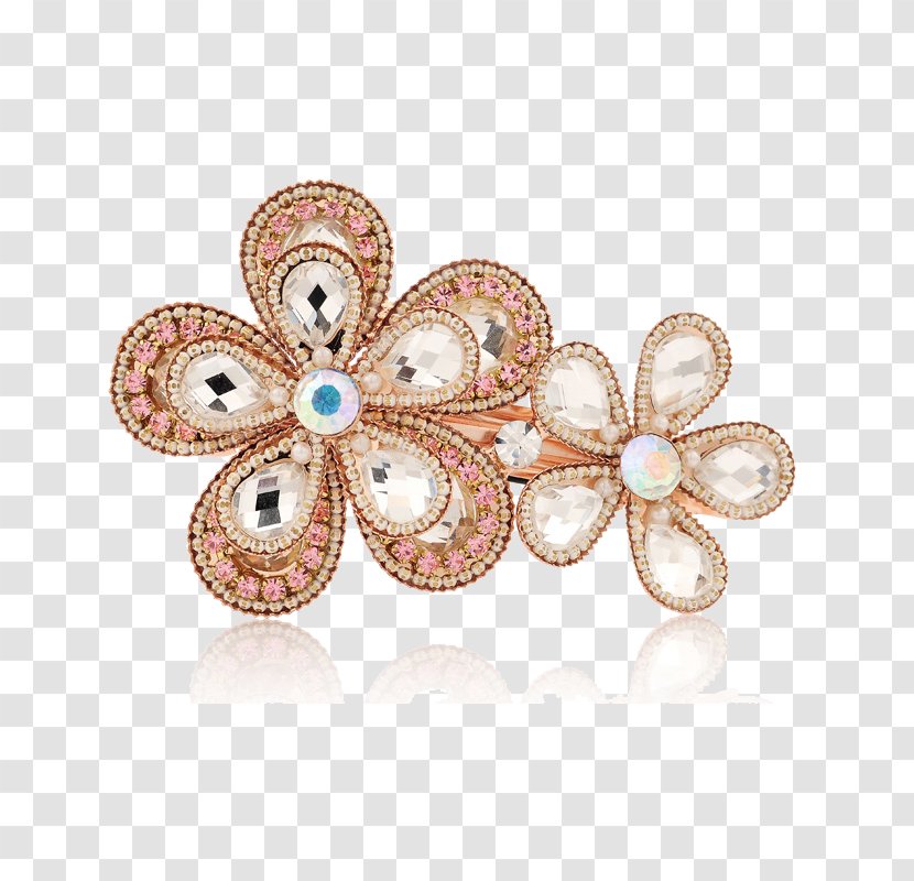 Brooch Rhinestone Fashion Accessory - Hairpin - Top Clip Diamond Korea Transparent PNG