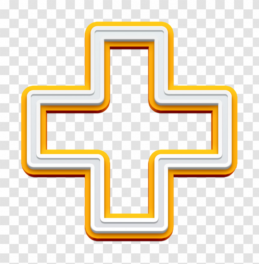 Minimal Universal Theme Icon Cross Icon Hospital Sign Icon Transparent PNG